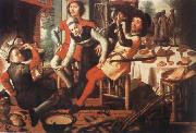 Pieter Aertsen Peasants by the Hearth oil painting artist